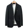 Lesberte Otoño e Invierno Nuevo Acolchado Chenilla Traje Casual para Hombre Coreano Ajuste Delgado Traje Pequeño Tendencia Ropa Casual
