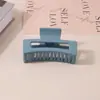 Pinza para el Cabello Mate Transfronteriza Tipo Pinza de Tiburón con Acabado de Alta Gama, Pinza de Garra Rectangular Simple de 13 cm, Tamaño Grande para Cabello Grueso, Accesorio para el Cabello para Mujer