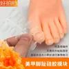 Ferramentas de Manicure Molde de Pé Macio de Silicone Modelo de Dedo de Silicone para Prática de Unhas Módulo de Exibição para Prática de Pedicure