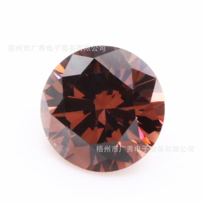 圆形咖啡锆石