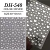 Pegatinas para Uñas de Corazón Personalizables, Lote Mixto de Varios Estilos, Corazón de Color Sólido Simple Versátil Plano, Pegatinas para Uñas DIY Estilo Dh