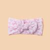 Accesorios para el cabello de verano para niños transfronterizos de Europa y Estados Unidos, diadema elástica de nailon con estampado digital, banda para el cabello con lazo para bebé