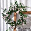 Enredadera de Rosas Artificiales Guirnalda Roja para Envolver Alrededor de Ventanas, Decoración del Hogar para Sala de Estar, Planta Cubre Pared