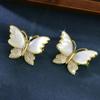 Nova mãe natural shell casulo borboleta borboleta corpete elegante casaco terno broche pino senhoras roupas por atacado