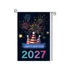 2027 Nuevas Banderas de Jardín de Año Nuevo Transfronterizas de Amazon Decoraciones para Fiestas para Ambiente de Patio Exterior