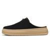 Zapatos Populares para Flojos 2025 Delgados de Cuero Genuino Ultra Suave Transpirables Slip-On Zapatos de Trabajo de Suela Gruesa Retro Agujero en la Pared Zapatos de Hombre