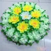Coroas Pequenas para Qingming com Frete Grátis, 60 Coroas de Plástico, Coroas para o Festival Qingming, Suprimentos para Adoração Ancestral, Coroas de Cemitério