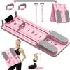 Tabla Multifuncional Plegable para Ejercicios Abdominales para Entrenamientos en Casa, Tabla de Pilates, Soporte para Plancha, Rueda Abdominal con Rebote Automático