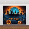 Novo Castelo de Abóbora de Halloween da Amazon Festa Decoração de Atmosfera Interna e Externa Tecido de Fundo para Fotografia Tecido para Pendurar Bandeira