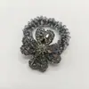 Anillo para el pelo de cristal de trébol de cuatro hojas transfronterizo, cuerda para el pelo de mujer con temperamento, cuerda para el pelo de goma brillante con pedrería, accesorio para el pelo, venta al por mayor
