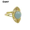 WT-R533 Clásico Original Lapislázuli Amatista Piedra Preciosa Anillo Chapado en Oro de 18k Exportación Venta Caliente Joyería