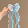Véu para Crianças, Cauda de Sereia Colorida de Princesa, Acessório de Cabeça Super Fada Doce, Presente de Aniversário, Fita, Acessório de Cabelo Gradiente para Bebê