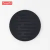 Posavasos redondo rayado de 10 cm estilo nórdico con drenaje, silicona de grado alimenticio, mármol, tapete para taza de café, antiquemaduras, antideslizante