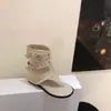 Sandalias de Malla Transpirable de Tanga para Mujer con Aumento de Altura Oculto, Nuevo Estilo Retro 2026 con Hebilla, Sandalias Romanas Versátiles