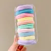 Ligas para el cabello lindas estilo coreano para niños, gomas suaves y muy elásticas para coletas altas de niñas, diademas y accesorios versátiles