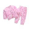 Traje Cálido de Vellón Coral para Niños de Otoño e Invierno, Pijama de Bebé de Dos Piezas para Recién Nacidos, Niños y Niñas, Ropa de Bebé