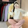 Sentido del Diseño Estilo Coreano Cuello Vertical Cárdigan de Punto Abrigo Corto para Mujer Otoño e Invierno Nuevo Abrigo Top Pequeño