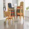 Cadeira de Treinamento para Conferências, Cadeira de Hotel, Cadeira para Banquetes, Cadeira de Restaurante, Cadeira de Jantar, Cadeira com Encosto de Tubo de Aço Especial para Eventos de Exposições e Casamentos
