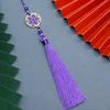 13CM flor lua redondo borla borla diy produto semiacabado cordão estilo antigo pingente de Ano Novo borla de Ano Novo