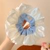 Versión Coreana Lindo Crema Dulce Niña Liga para el Cabello, Scrunchie de Lazo Estilo Mori, Cuerda para el Cabello de Cola de Caballo Sobredimensionada de Alta Gama