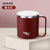 Copo de Água de Aço Inoxidável 304 com Tampa, Copo de Chá Selado de Camada Dupla, Caneca, Copo de Café de Aço Inoxidável, Copo de Água de Aço Inoxidável