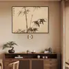 Bambu de Tinta Novo Estilo Chinês Caixa de Distribuição Pintura Decorativa Estética da Dinastia Song Caixa de Medidor de Eletricidade Pintura para Pendurar na Parede Caixa Multimídia Personalizada Cobertura de Parede