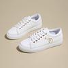 Tênis Branco Novo Estilo Primavera e Outono 2026 para Mulheres, Versão Coreana Sapatos Casuais Planos Versáteis, Tênis Esportivo Branco Feminino de Outono para Estudantes