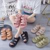 Sandalias nuevas de comercio exterior para mujer, zapatos planos de verano, zapatillas sin cordones, zapatillas de playa para exteriores, transpirables, EVA