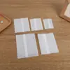 Saco de Embalagem para Biscoitos com Fundo Branco Transparente, Biscoito de Neve, Biscoito de Lua, Biscoito de Gema de Ovo, Saco com Boca Plana para Selagem à Máquina de Bolo Flor de Tâmara de Leite