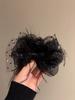 Presilha de pena preta feminina tiara de laço nas costas de princesa grampo de cabelo presilha de tubarão de alta qualidade acessórios de cabelo