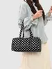 Bolsa de viagem Yozzi com estampa de bolinhas em nylon, adequada para viagens, estilosa e versátil
