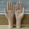 Molde de Mão Modelo para Prática de Nail Art, Modelo de Dedo Falso, Suporte de Exibição de Pontas de Unha, Modelo de Mão Tridimensional Flexível