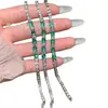 Venta al por mayor del fabricante Xiaohongshu Pulsera Natural de Jade Verde Cubo de Azúcar Plata S925 Nuevo Estilo Chino Diseño de Lujo Ligero