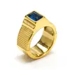 Anillo de circón rayado para mujer, europeo y americano, transfronterizo, de lujo ligero, alta calidad, versátil, acero de titanio, oro de 18K, anillo que no se decolora, venta al por mayor