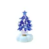 Regalo de Navidad: Adorno navideño giratorio de árbol de Navidad sólido de vidrio de Zibo, una artesanía de vidrio creativa para decoración de coche o escritorio