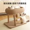 Combo de rascador y cama para gatos transfronterizo, juguete para gatos resistente al desgaste y a los arañazos, cama para gatos de autoentretenimiento y alivio del aburrimiento para gatos, suministros para mascotas al por mayor