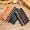 Bolsa para Llaves de Cuero Genuino para Hombres y Mujeres, Capa Superior de Piel de Vaca, Portatarjetas, Bolsa para Llaves, Billetera para Monedas, Bolsa Multifuncional para Llaves, Venta al por Mayor