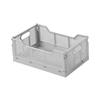 Cesta de almacenamiento de plástico plegable, cesta de almacenamiento de escritorio, caja de almacenamiento de refrigerios creativa, cesta de almacenamiento superpuesta para refrigerador de sala de estar de escritorio