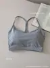 V975 # Regata Curta de Lyocell de Alta Qualidade Estilo Coreano Moda de Hong Kong, Camisola Listrada Confortável e Estilosa com Gola Halter para Mulheres