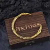 Pulseira com padrão de anel aberto de corvo totem vintage best-seller europeu e americano para casais. Pulseira nova, moderna e única para homens e mulheres