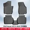 Adecuado para Vw Passat 2012-2022 Material 3D para Todo Clima Alfombrilla de Piso TPE Alfombrilla de Cajuela