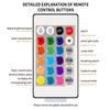 Tira de Luces LED USB RGB 2835 Controlador de 24 Teclas Luz de Fondo para TV Decoración del Hogar 45 LED/M Lámpara de Neón Multicolor