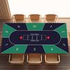 Mantel rectangular para juegos Mantel para mesa de póker Texas Hold'Em Tapete para mesa de fichas para sala de juegos Tapete para mesa de Mahjong Mantel antideslizante que reduce el ruido