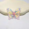 Bordado a máquina mariposa cuenta de mano ropa accesorios DIY parche pegatinas estilo chino flor Hanfu insignia bordado pegatinas de tela