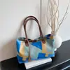 Bolsa de Gran Capacidad para Mujer 2025 Nueva Moda Otoño Estilo Perezoso Simple Bolso de Hombro Ropa de Trabajo Bolso de Mano Tote Casual