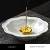 Soporte de incienso estilo chino para cuatro estaciones, para el hogar, interior, ceremonia del té, aleación, loto, hilo, quemador de incienso, cerámica, creativo, quemador de aromaterapia, adornos