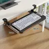Bandeja para teclado para escritorio de computadora, bandeja extensible para teclado y mouse, tablero de extensión de escritorio, escritorio para juegos con longitud extendida