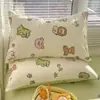 Un Par de Fundas de Almohada de Algodón con Dibujos 48X74 Fundas de Almohada Domésticas para Niños Funda Protectora de Almohada Individual para Dormitorio