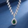 EBay, moda popular europea y americana, elegante, hermosa novia, traje de circonita, accesorios de boda, joyería de boda, TikTok, mismo estilo
