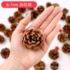 Pinha Pinha Material de Decoração Enfeites DIY Pinha Natural para Disparo Pinha Criativa Feita à Mão Pinha Seca Árvore de Natal Artificial